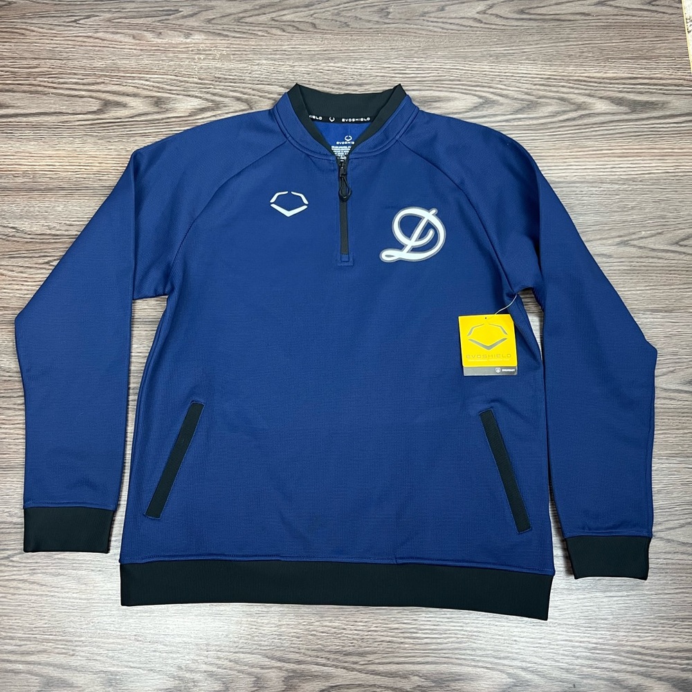 Evoshield NWT Blue Dallas D 1/4 Zip Pullover L